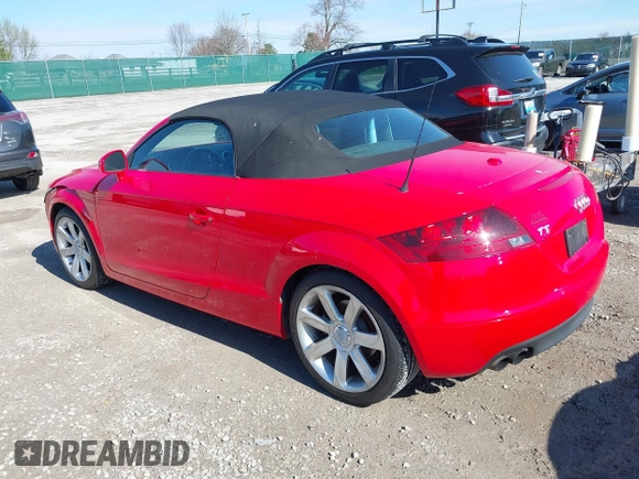 2008 Audi TT 2.0T with VIN TRUMF38J881042846, listed as a IAAI auction lot 41815280 with 87,354 mi miles and . Bid and sale history available at DreamBid. Image 3.