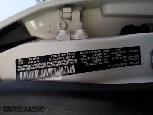 2018 Maserati Levante с VIN ZN661XUA2JX289425, выставлен на аукционе Copart как лот 84887874 с пробегом 69 532 миль миль и На запчасти • Non repairable. История ставок и продаж доступна на DreamBid. Изображение 14.