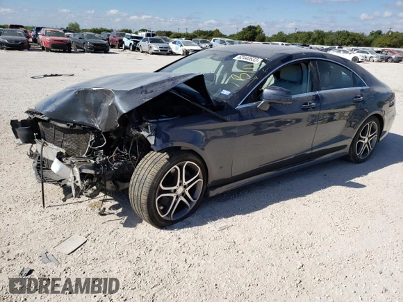 2015 Mercedes-Benz CLS-Class CLS 400 with VIN WDDLJ6FB2FA142722, listed as a Copart auction lot 62440633 with 73,494 mi miles. Bid and sale history available at carsss.com. Image 1.