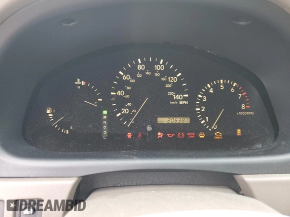 2002 Lexus RX 300 with VIN JTJHF10U920277790, listed as a Copart auction lot 76418144 with 206,387 mi miles and Salvage Title. Bid and sale history available at carsss.com. Image 9.