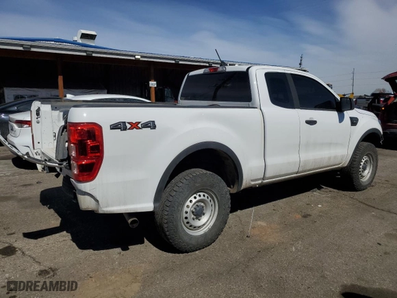 2021 Ford Ranger XL with VIN 1FTER1FH4MLD60195, listed as a Copart auction lot 47853525 with 103,774 mi miles and Salvage Title. Bid and sale history available at carsss.com. Image 3.