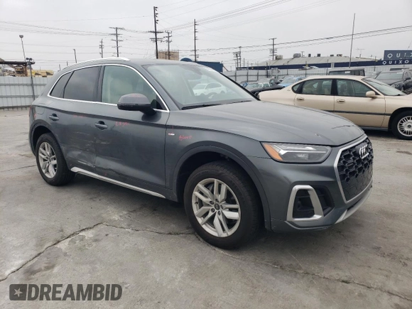 2022 Audi Q5 S line Premium with VIN WA1GAAFY0N2109689, listed as a Copart auction lot 54224605 with 111,964 mi miles and Salvage title. Bid and sale history available at DreamBid. Image 4.
