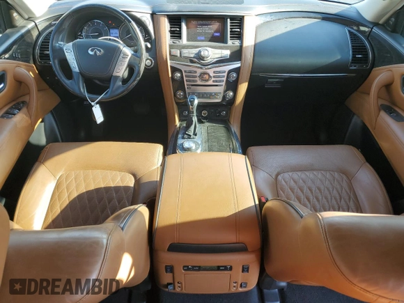 2018 Infiniti QX80 with VIN JN8AZ2NE3J9195104, listed as a Copart auction lot 66780704 with 109,427 mi miles and Clean Title. Bid and sale history available at carsss.com. Image 8.