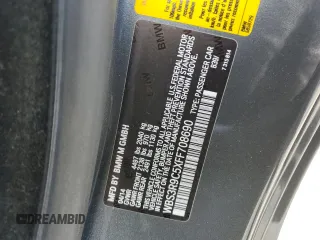 2015 BMW M4 with VIN WBS3R9C5XFF708690, listed as a Copart auction lot 54951254 with 42,105 mi miles and Salvage Title. Bid and sale history available at carsss.com. Image 14.