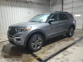 2021 Ford Explorer XLT with VIN 1FMSK8DHXMGA22114, listed as a Copart auction lot 52604955 with 212,538 mi miles and Salvage Title. Bid and sale history available at carsss.com. Image 1.