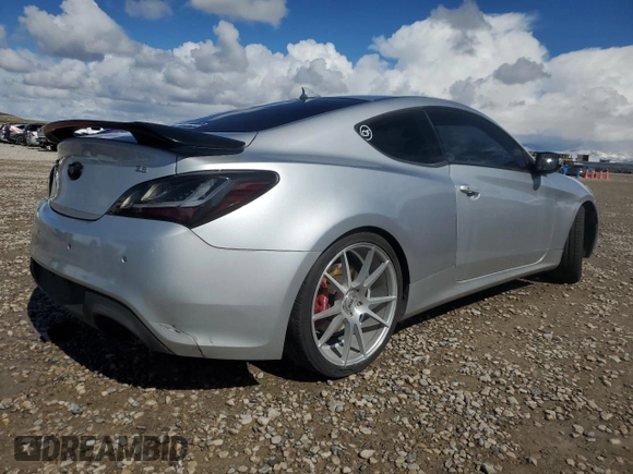 2014 Hyundai Genesis Coupe 3.8 Ultimate with VIN KMHHU6KJ9EU116129, listed as a Copart auction lot 48736775 with 118,779 mi miles and Salvage Title. Bid and sale history available at carsss.com. Image 3.