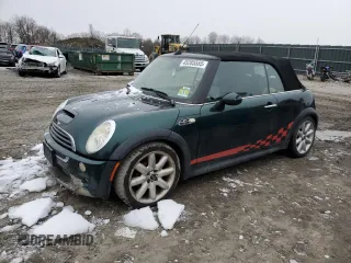 2005 MINI Convertible S with VIN WMWRH335X5TF84020, listed as a Copart auction lot 45285555 with Not Provided miles and Salvage Title. Bid and sale history available at DreamBid. Image 1.