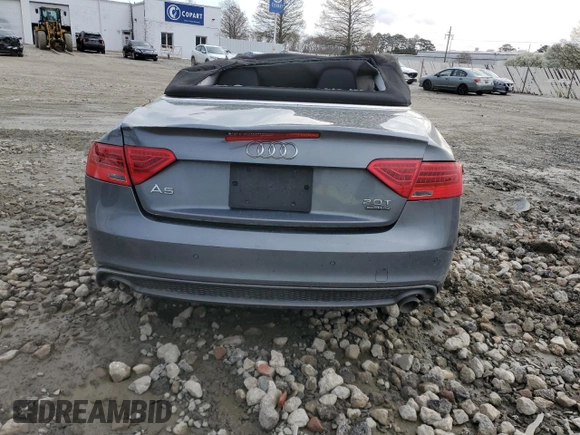 2016 Audi A5 Premium Plus with VIN WAUM2AFH4GN009521, listed as a Copart auction lot 50829865 with 111,379 mi miles and Salvage Title. Bid and sale history available at carsss.com. Image 6.