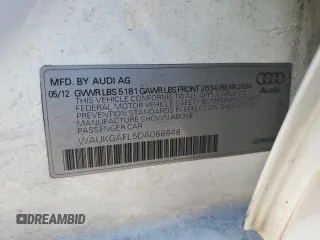 2013 Audi S4 Prestige with VIN WAUKGAFL5DA066648, listed as a Copart auction lot 42486235 with 176,980 mi miles and Salvage Title. Bid and sale history available at carsss.com. Image 13.