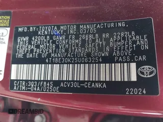 2005 Toyota Camry LE z VIN 4T1BE30K25U063254, wystawiony jako IAAI lot #41871499 z przebiegiem 197 337 mil mil oraz . Historia ofert i sprzedaży dostępna na DreamBid. Obrazek 9.