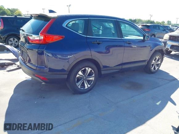 2019 Honda CR-V LX with VIN 2HKRW5H37KH415257, listed as a IAAI auction lot 41879318 with 156,721 mi miles. Bid and sale history available at carsss.com. Image 4.