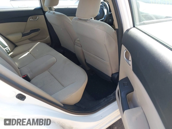 2015 Honda Civic LX with VIN 19XFB2F50FE051369, listed as a IAAI auction lot 41822555 with 87,523 mi miles. Bid and sale history available at carsss.com. Image 8.