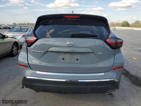 2024 Nissan Murano SL with VIN 5N1AZ2CJ7RC112702, listed as a Copart auction lot 74517844 with 8,948 mi miles and Salvage Title. Bid and sale history available at carsss.com. Image 6.