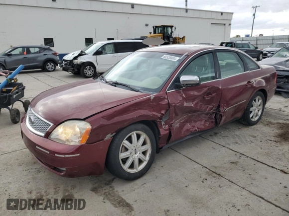 2005 Ford Five Hundred Limited with VIN 1FAFP28155G117589, listed as a Copart auction lot 80336804 with 104,198 mi miles and Salvage Title. Bid and sale history available at carsss.com. Image 1.