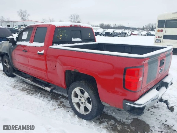 2015 Chevrolet Silverado 1500 LT with VIN 1GCVKREH6FZ284239, listed as a IAAI auction lot 41190617 with 1 mi miles. Bid and sale history available at carsss.com. Image 3.