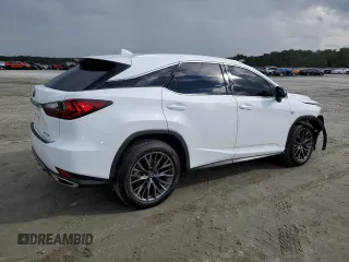 2021 Lexus RX 350 F Sport with VIN 2T2SZMDA3MC261607, listed as a Copart auction lot 72253074 with 24,934 mi miles and Salvage title. Bid and sale history available at DreamBid. Image 3.