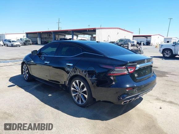 2020 Nissan Maxima Platinum with VIN 1N4AA6FV6LC385046, listed as a IAAI auction lot 41784021 with 82,440 mi miles and . Bid and sale history available at DreamBid. Image 3.