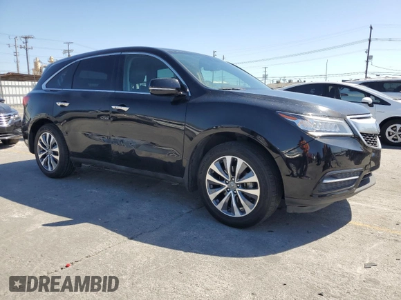 2014 Acura MDX Technology with VIN 5FRYD3H4XEB010641, listed as a Copart auction lot 59573205 with 135,968 mi miles and Salvage title. Bid and sale history available at DreamBid. Image 4.