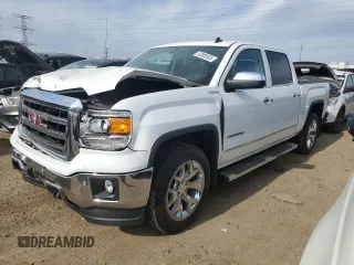 2014 GMC Sierra 1500 SLT with VIN 3GTU2VEC3EG113990, listed as a Copart auction lot 52805935 with 105,873 mi miles and Salvage Title. Bid and sale history available at DreamBid. Image 1.