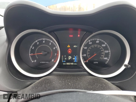 2016 Mitsubishi Lancer GT with VIN JA32U8FW2GU004530, listed as a Copart auction lot 80984204 with 92,149 mi miles and Salvage Title. Bid and sale history available at carsss.com. Image 9.