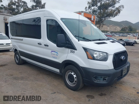 2023 Ford Transit Passenger XL с VIN 1FDAX2C80PKA74557, выставлен на аукционе IAAI как лот 41864316 с пробегом 50 640 миль миль и . История ставок и продаж доступна на DreamBid. Изображение 1.