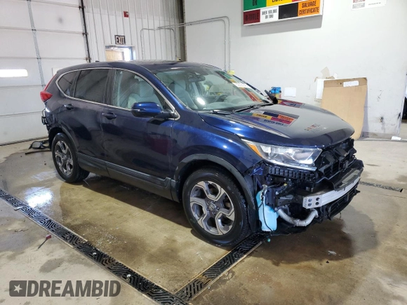 2018 Honda CR-V EX with VIN 7FARW1H53JE013943, listed as a Copart auction lot 52293145 with 112,269 mi miles and Salvage Title. Bid and sale history available at carsss.com. Image 4.