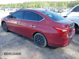 2016 Nissan Sentra S with VIN 3N1AB7AP7GL641276, listed as a IAAI auction lot 41989691 with 200,534 mi miles. Bid and sale history available at carsss.com. Image 3.