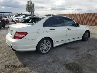 2009 Mercedes-Benz C 300 Sport with VIN WDDGF54X39F213185, listed as a Copart auction lot 51691235 with 128,750 mi miles and Salvage title. Bid and sale history available at DreamBid. Image 3.