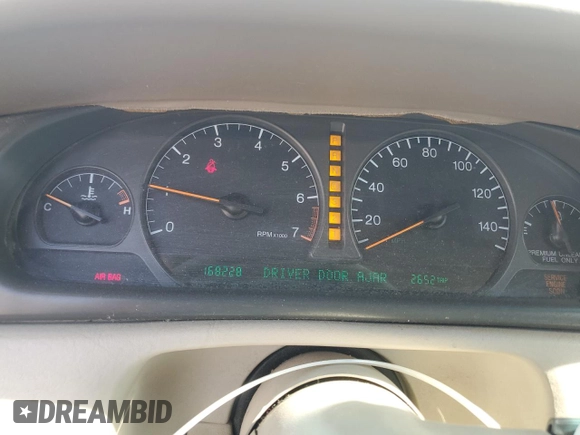 1998 Cadillac Eldorado z VIN 1G6EL12YXWU610918, wystawiony jako Copart lot #57309075 z przebiegiem 168 228 mil mil oraz Szkoda całkowita • Salvage title. Historia ofert i sprzedaży dostępna na DreamBid. Obrazek 9.