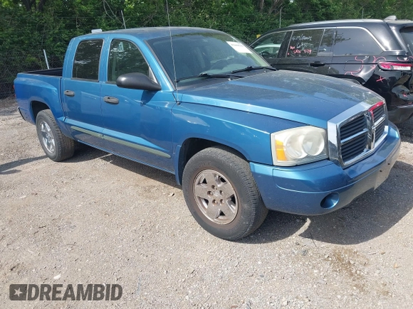 2005 Dodge Dakota SLT z VIN 1D7HE48K25S163588, wystawiony jako IAAI lot #42269518 z przebiegiem 177 850 mil mil oraz . Historia ofert i sprzedaży dostępna na DreamBid. Obrazek 1.