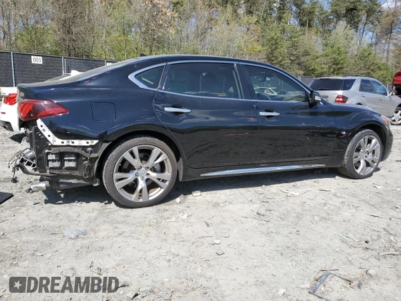 2015 Infiniti Q70 with VIN JN1BY1PR1FM831393, listed as a Copart auction lot 53310175 with 94,320 mi miles and Salvage title. Bid and sale history available at DreamBid. Image 3.