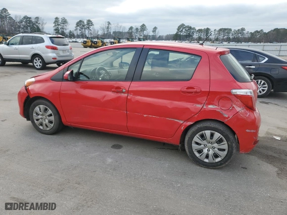2014 Toyota Yaris L with VIN JTDKTUD33ED575141, listed as a Copart auction lot 44697925 with 45,379 mi miles and Salvage Title. Bid and sale history available at carsss.com. Image 2.