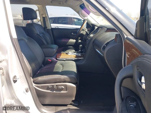 2015 Infiniti QX80 with VIN JN8AZ2NF3F9573163, listed as a IAAI auction lot 41749069 with 134,165 mi miles. Bid and sale history available at carsss.com. Image 5.