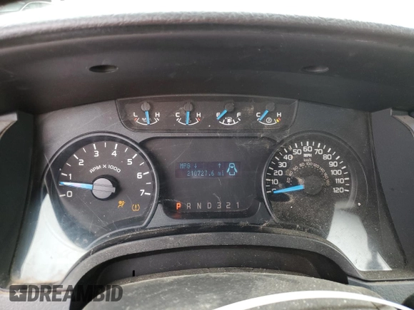 2013 Ford F-150 XL with VIN 1FTMF1CM7DKE41350, listed as a Copart auction lot 47526385 with 210,727 mi miles and Salvage Title. Bid and sale history available at carsss.com. Image 9.