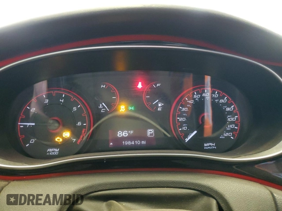 2015 Dodge Dart SXT with VIN 1C3CDFBBXFD141392, listed as a Copart auction lot 53811955 with 198,410 mi miles and Salvage Title. Bid and sale history available at carsss.com. Image 9.