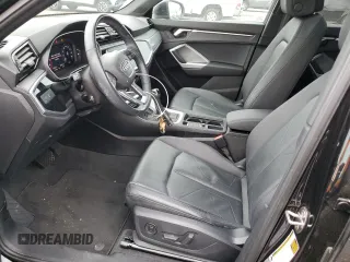2019 Audi Q3 Premium Plus with VIN WA1BECF39K1079706, listed as a Copart auction lot 43796845 with 33,521 mi miles and Salvage Title. Bid and sale history available at carsss.com. Image 7.