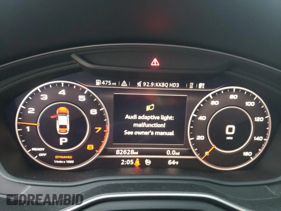 2019 Audi A5 Sportback Prestige with VIN WAUFNCF55KA067283, listed as a Copart auction lot 82046473 with 82,628 mi miles. Bid and sale history available at carsss.com. Image 9.