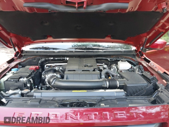 2024 Nissan Frontier SV with VIN 1N6ED1CM8RN608733, listed as a IAAI auction lot 42458774 with 8,871 mi miles and . Bid and sale history available at DreamBid. Image 10.