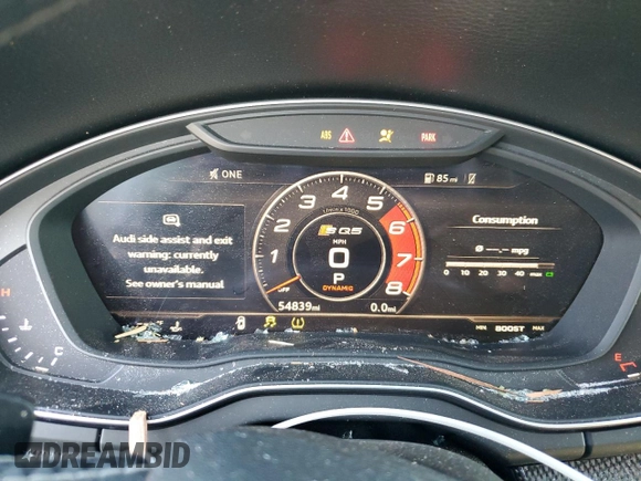 2020 Audi SQ5 Premium Plus with VIN WA1B4AFY4L2062231, listed as a Copart auction lot 67065104 with 54,839 mi miles and Salvage Title. Bid and sale history available at DreamBid. Image 9.