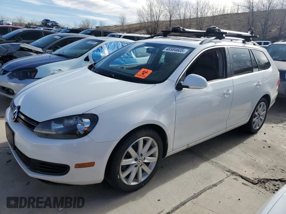 2012 Volkswagen Jetta SportWagen TDI w/Sunroof with VIN 3VWPL7AJXCM642035, listed as a Copart auction lot 48584605 with 0 mi miles and Non Repairable. Bid and sale history available at carsss.com. Image 1.