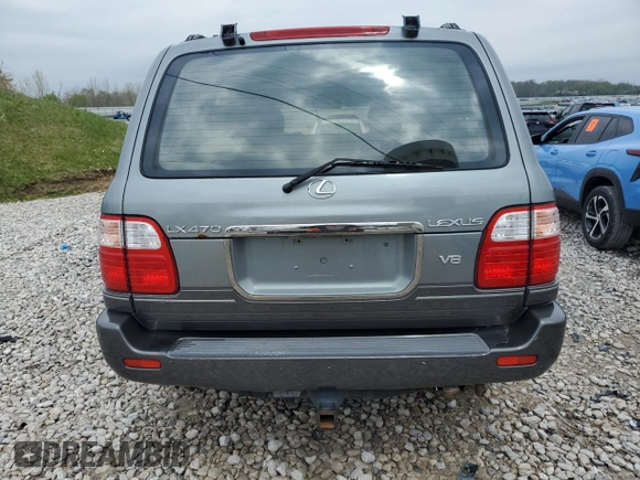2001 Lexus LX 470 with VIN JTJHT00W913500458, listed as a Copart auction lot 55120465 with 180,384 mi miles and Clean Title. Bid and sale history available at carsss.com. Image 6.