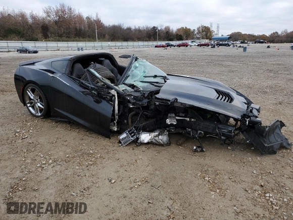 2014 Chevrolet Corvette Z51 3LT with VIN 1G1YM2D7XE5102192, listed as a Copart auction lot 84450934 with Not provided miles and Salvage title. Bid and sale history available at DreamBid. Image 4.