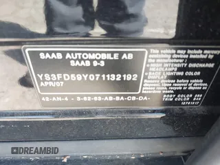 2007 Saab 9-3 z VIN YS3FD59Y071132192, wystawiony jako IAAI lot #42048311 z przebiegiem 177 156 mil mil oraz . Historia ofert i sprzedaży dostępna na DreamBid. Obrazek 9.