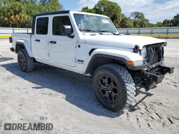 2022 Jeep Gladiator Texas Trail with VIN 1C6HJTAG6NL100369, listed as a Copart auction lot 49114495 with 37,626 mi miles and Salvage title. Bid and sale history available at DreamBid. Image 4.