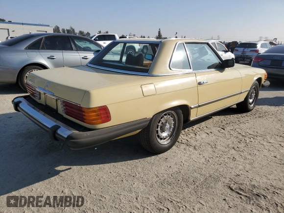 1978 Mercedes-Benz SL with VIN 10704412048026, listed as a Copart auction lot 83472774 with 74,129 mi miles and Clean title. Bid and sale history available at DreamBid. Image 3.