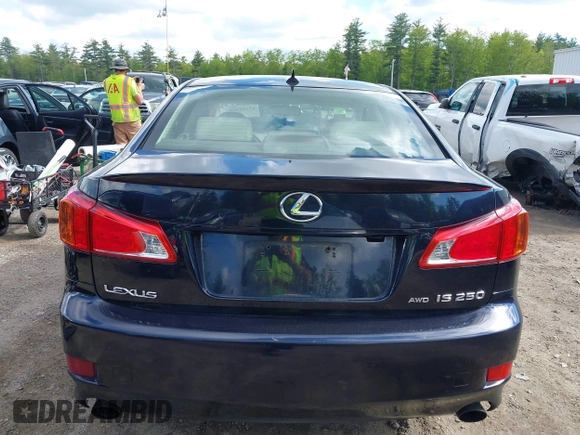 2009 Lexus IS 250 with VIN JTHCK262695031554, listed as a IAAI auction lot 42262468 with 163,631 mi miles and . Bid and sale history available at DreamBid. Image 17.