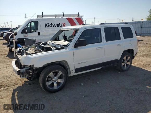 2016 Jeep Patriot High Altitude with VIN 1C4NJRFB6GD809666, listed as a Copart auction lot 56162185 with 73,752 mi miles and Salvage title. Bid and sale history available at DreamBid. Image 1.
