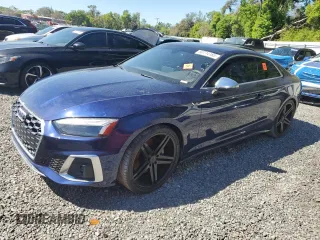 2021 Audi S5 Coupe Premium Plus with VIN WAUP4AF52MA046180, listed as a Copart auction lot 50714185 with Not Provided miles and Salvage Title. Bid and sale history available at carsss.com. Image 1.
