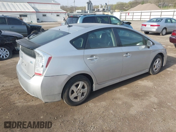 2010 Toyota Prius II with VIN JTDKN3DU2A0177269, listed as a IAAI auction lot 42054352 with 158,613 mi miles. Bid and sale history available at carsss.com. Image 4.