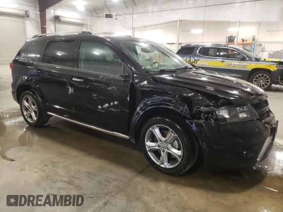 2017 Dodge Journey Crossroad Plus with VIN 3C4PDDGG9HT706315, listed as a Copart auction lot 58786765 with 34,677 mi miles and Salvage title. Bid and sale history available at DreamBid. Image 4.